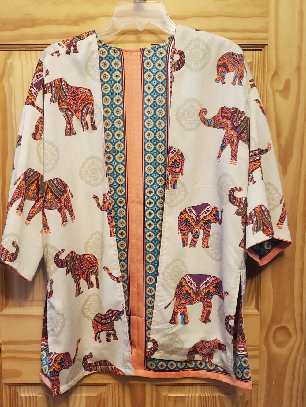Chico's Reversible Open Front Cardigan Shirt Top   1 Medium 8 10